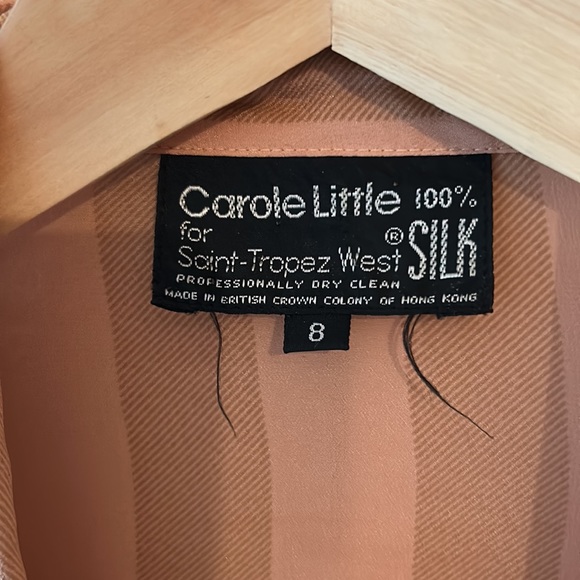 Vintage 1970’s 100% Silk Striped Dress - Picture 9 of 9